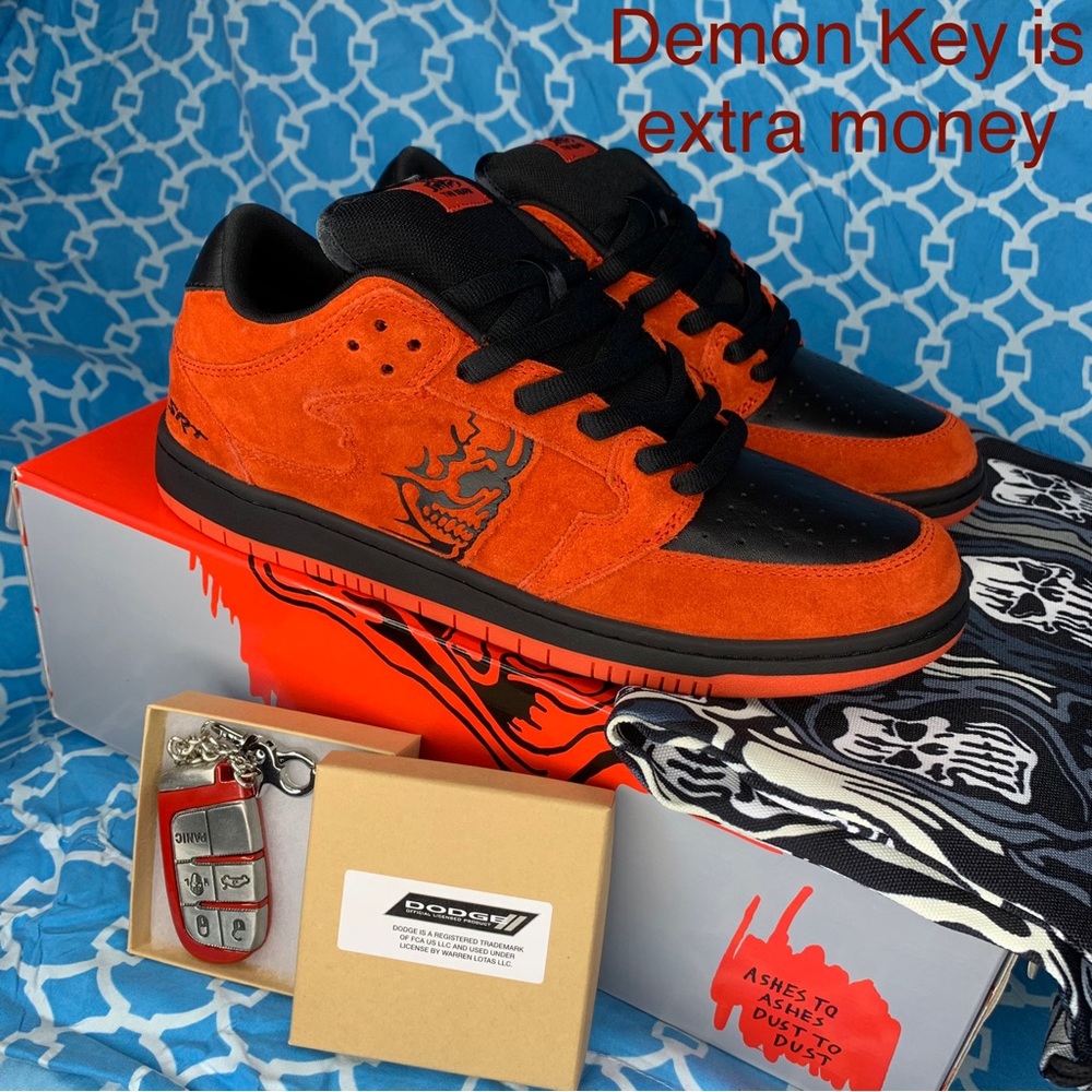 Warren Lotas x Dodge Hellcat Mens size 9.5 SRT demon shoes Red back sneakers new